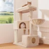 Gardner Pet Cat Tree for Large Cats – 41” Heavy Duty Cat Tower with Hammock, Condo & Washable Perch