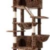 SHA CERLIN Cat Tree for Large Cats – 81” Multi-Level Cat Tower with Hammock, Perches & Scratching Posts