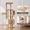 Gardner Pet Cat Tree for Large Cats – Heavy Duty Multi-Level Cat Tower with Hammock & Condo