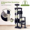 Globlazer XXL Cat Tree for Large Cats – 83” Heavy Duty Indoor Tower with Condos, Perches & Scratching Posts