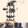 Feandrea Cat Tree for Large Cats, 81.1-Inch Large Cat Tower