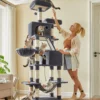 Feandrea Cat Tree for Large Cats, 81.1-Inch Large Cat Tower