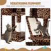 SHA CERLIN Cat Tree for Large Cats – 81” Multi-Level Cat Tower with Hammock, Perches & Scratching Posts