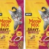 Meow Mix Gravy Bursts – Chicken Dry Cat Food for Adult Cats
