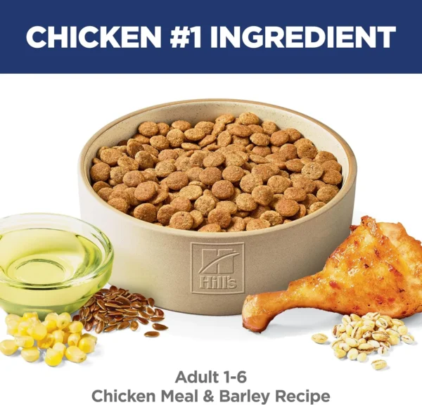 91jlCq8w7lL._AC_SL1500 Hill's Science Diet Adult 1–6 Dry Dog Food – Chicken & Barley (5 lb Bag)