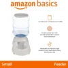 Amazon Basics Gravity Pet Food Feeder – Small, 6-Pound Capacity (Gray)
