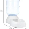 Amazon Basics Gravity Pet Food Feeder – Small, 6-Pound Capacity (Gray)
