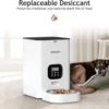 71-RcDjkv3L._AC_SL1500 VOLUAS Automatic Cat Feeder – 4L Timed Pet Feeder with Voice Recorder & Portion Control