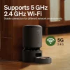 PETLIBRO Automatic Cat Feeder with 5G WiFi – 5L Smart Pet Food Dispenser (Granary Black)