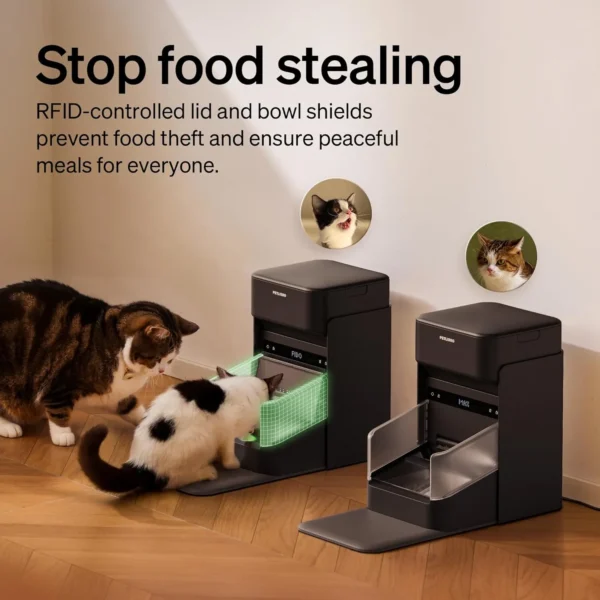 71e5cIMfVtL._AC_SL1500 PETLIBRO RFID Automatic Cat Feeder – Smart Wi-Fi Food Dispenser with Collar Sensor (3L)