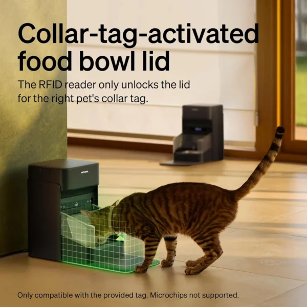 81DJfPilGOL._AC_SL1500 PETLIBRO RFID Automatic Cat Feeder – Smart Wi-Fi Food Dispenser with Collar Sensor (3L)