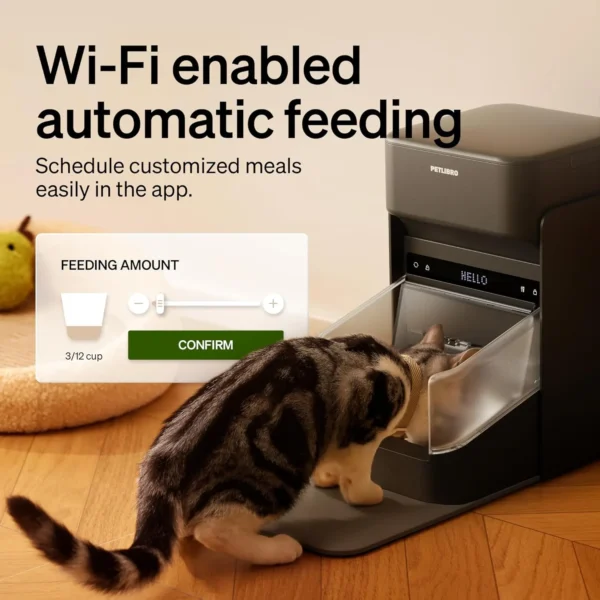 81k5aZsmCCL._AC_SL1500 PETLIBRO RFID Automatic Cat Feeder – Smart Wi-Fi Food Dispenser with Collar Sensor (3L)