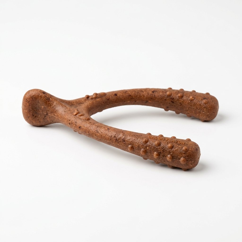 Benebone Wishbone Tough Dog Chew Toy (Real Bacon)