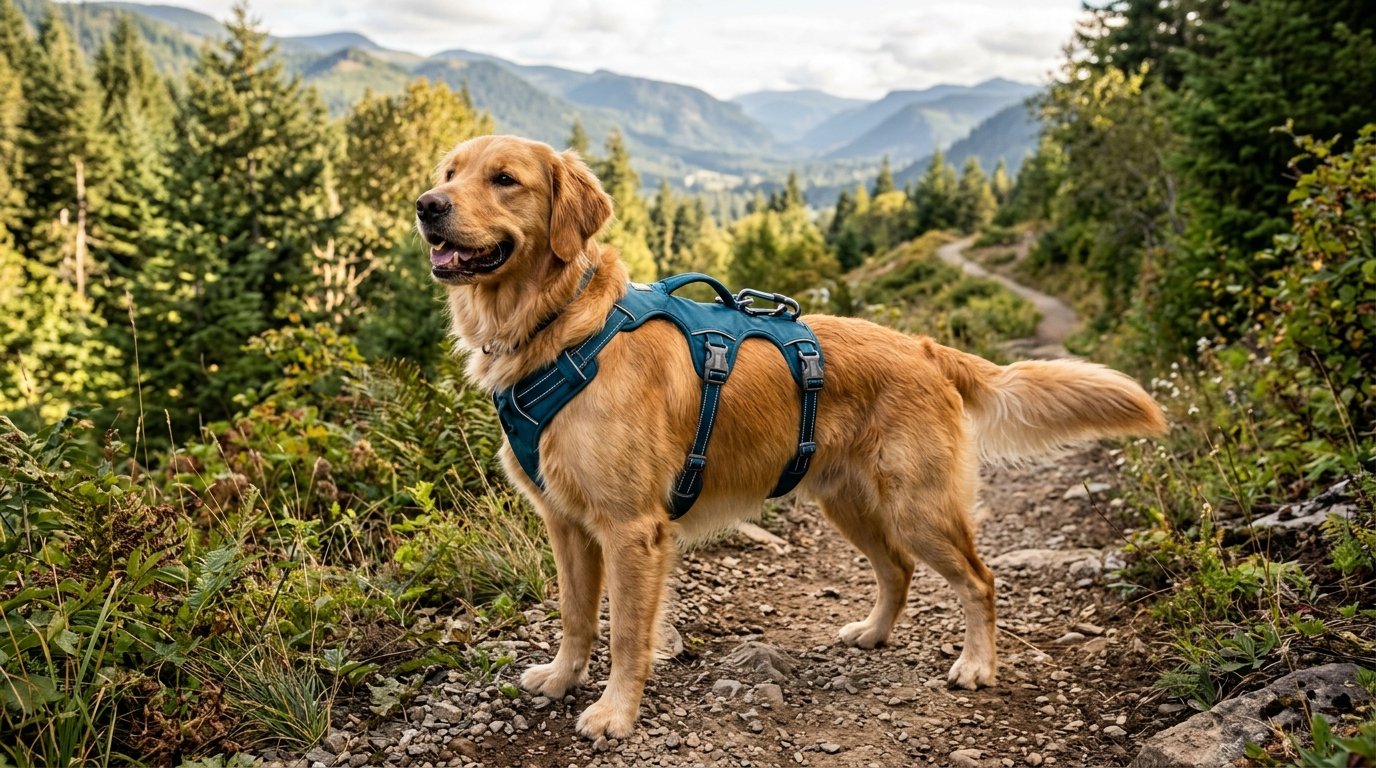 Best No-Pull Dog Harness for Large Dogs Golden Retriever Walking Trail
